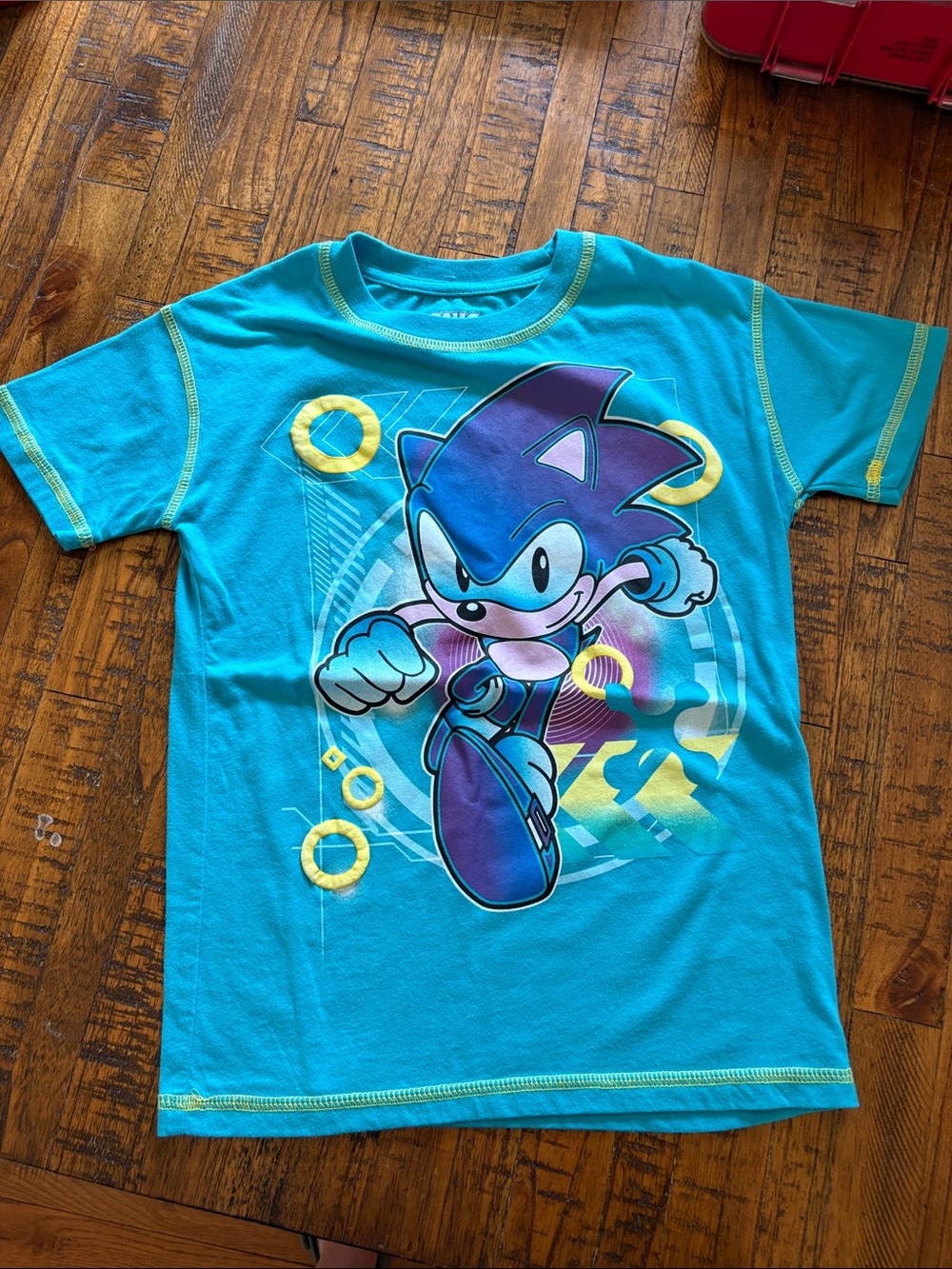 Sonic the Hedgehog Boys' Teal Graphic Tee Small 6/7